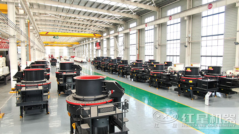 花崗巖石子粉碎機(jī)、制砂機(jī)車間現(xiàn)貨