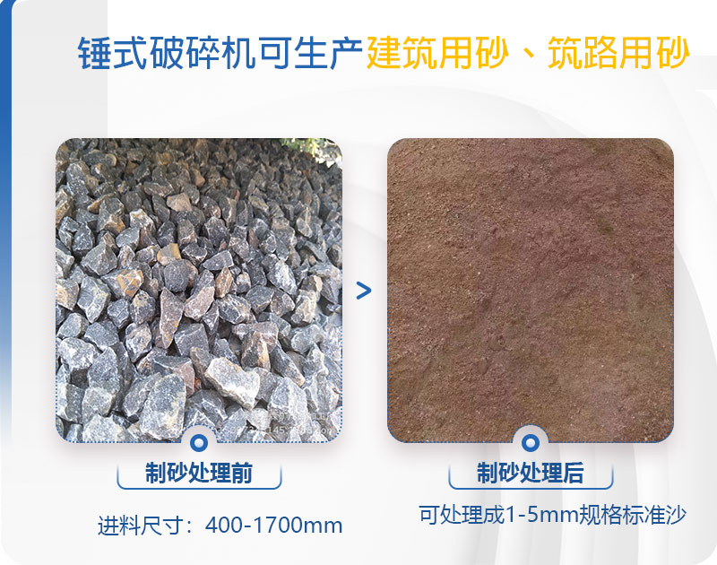 pcz1615重錘破可以制砂嗎，附現場視頻